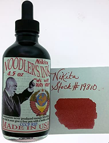 Noodlers Nikita Khrushchev Red Ink w/FREE Fountain Pen