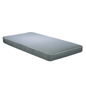 wolf comfort plus smooth 6" innerspring mattress, filled with wolf's cotton blend, twin, bed in a box, made in the usa