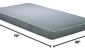 Wolf Comfort Plus Smooth 6" innerspring Mattress, filled with Wolf's cotton blend, Twin, Bed in a Box, Made in the USA