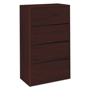 hon 107699nn 10700 series four drawer lateral file, 36w x 20d x 59 1/8h, mahogany