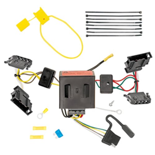 Tow Ready 118572 T-One Connector Assembly w/Upgraded Circuit Protected ModuLite HD Module , Black