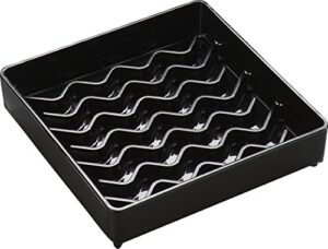 carlisle foodservice products 1102003 square drip tray, san, black