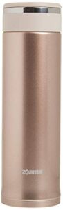 zojirushi stainless steel travel mug with tea leaf filter, 11-ounce/0.34-liter, pink champagne