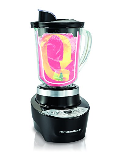 Hamilton Beach Smoothie Smart Blender with 5 Speeds & 40 oz Glass Jar, Black (56206)