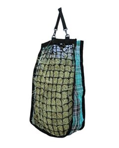 kensington slow feed hay bag with extra-durable nylon straps designed for better digestion, colic-free feeding
