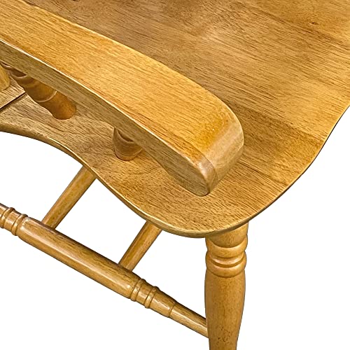 Sunset Trading Comfort Dining Arm Chair, 41", Light Oak