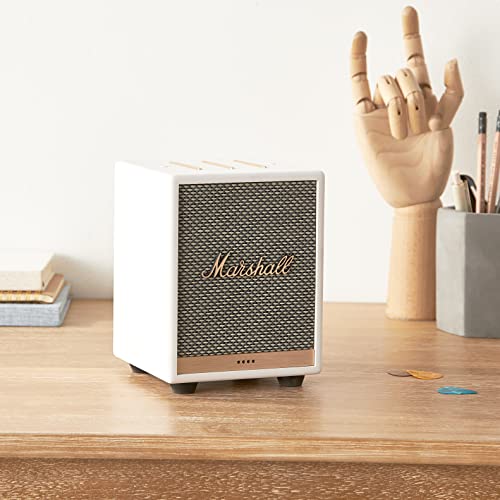 Marshall Uxbridge Home Voice Speaker with Amazon Alexa Built-in, White