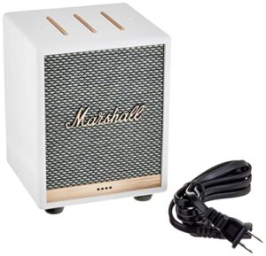 marshall uxbridge home voice speaker with amazon alexa built-in, white