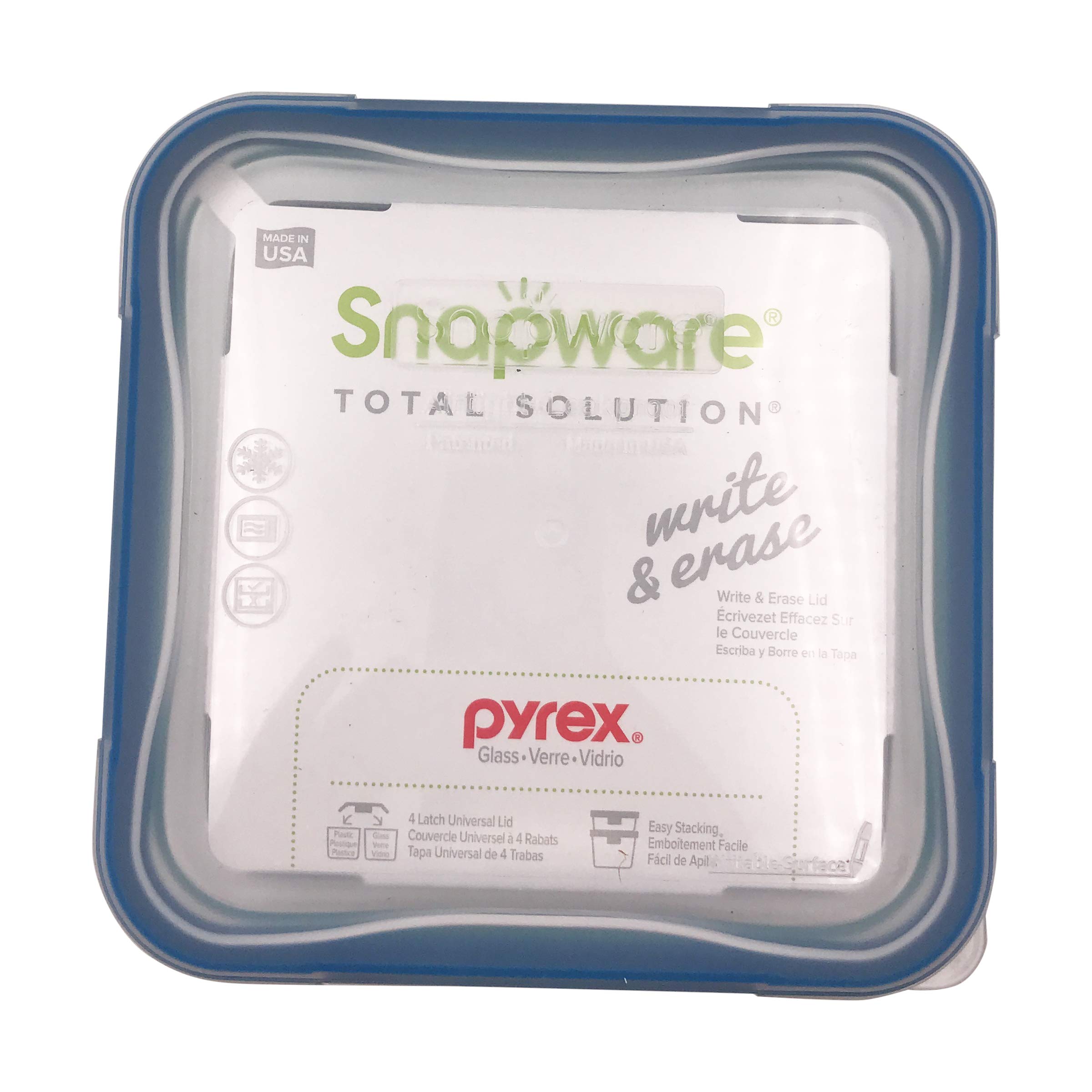 Snapware 4-Cup Total Solution Square Food Storage Container, Glass