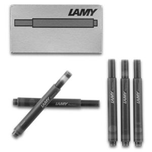 lamy lamy t ink cartridge refills - black (set of 5)