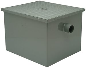 zurn gt2700-25-3nh gt2700 3" no-hub grease trap with flow control, 25 gpm