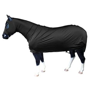 sleazy sleepwear for horses small solid full body black