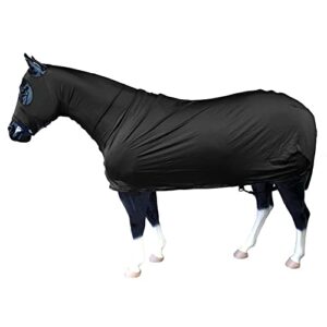 sleazy sleepwear for horses full body sleazy black m