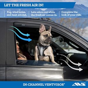 Auto Ventshade [AVS] In-Channel Ventvisor | 2013 - 2020 Ford Fusion - Smoke, 4 pc. | 194714