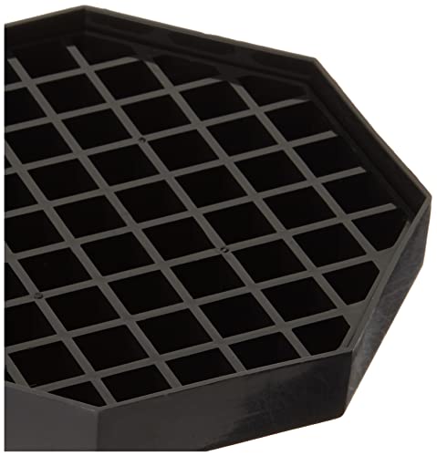 Winco DT-60 4 Count Drip Trays, 6 by 6-Inch, Value Pack, Black, Medium