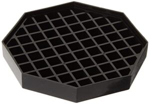 winco dt-60 4 count drip trays, 6 by 6-inch, value pack, black, medium