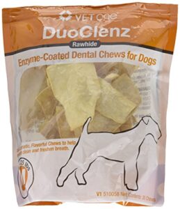vetone duoclenz enzyme coated dental chews for medium size dogs 30 count