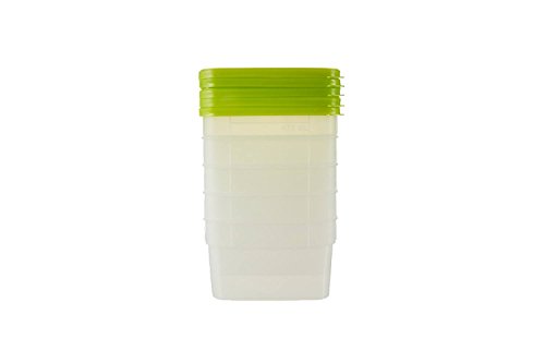 Stor Keeper Freezer Storage Containers 1 Pint 5-pack