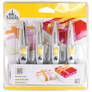 ek tools 4-pack decorative scissors