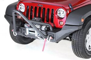rugged ridge xhd bumper high clearance end kit, front | textured black, steel | 11540.24 | fits xhd bumpers from ruggedridge