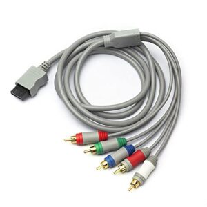fosmon component hd av cable to hdtv-edtv (high definition 480p) compatible with nintendo wii and wii u