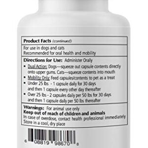 WorksSoWell 1TDC Dual Action Natural Support – 120 Twist Off Soft Gels | Delivers 4 Health Benefits for Dogs & Cats | Supports Oral, Hip & Joint Health, Muscle & Stamina Recovery, Skin & Coat Health