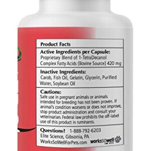 WorksSoWell 1TDC Dual Action Natural Support – 120 Twist Off Soft Gels | Delivers 4 Health Benefits for Dogs & Cats | Supports Oral, Hip & Joint Health, Muscle & Stamina Recovery, Skin & Coat Health