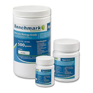 benchmark scientific a1700 organic solvent free agarose le, 25g capacity