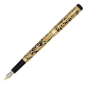 gullor advanced fountain pen jinhao 5000 dragon year golden with black