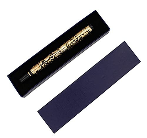 Gullor Advanced Fountain PEN Jinhao 5000 Dragon Year Golden with Black