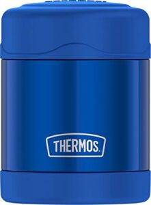 thermos funtainer 10 ounce stainless steel vacuum insulated kids food jar, blue