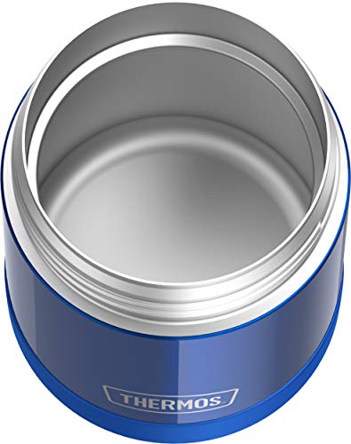 THERMOS FUNTAINER 10 Ounce Stainless Steel Vacuum Insulated Kids Food Jar, Blue