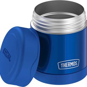 THERMOS FUNTAINER 10 Ounce Stainless Steel Vacuum Insulated Kids Food Jar, Blue