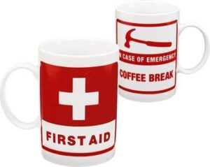 wild eye designs ceramic first aid coffee mug - tea cup