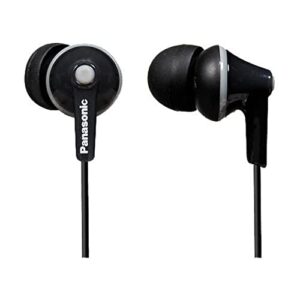 panasonic wired earphones 3.5 mm jack black (rp-hje125e-k)