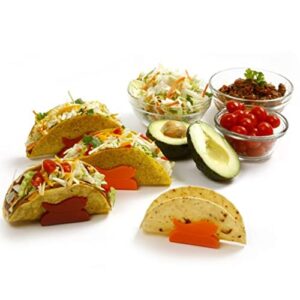 norpro taco holders, multicolored, set of 4