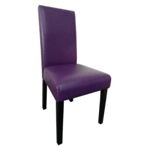monsoon pacific villa faux leather dining chairs, boysenberry, set of 2, purple