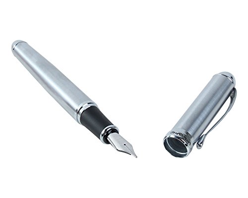 Gullor Advanced Full Silvery Mat Fountain Pen Jinhao X750 Broad 18kgp Best Metal Pen