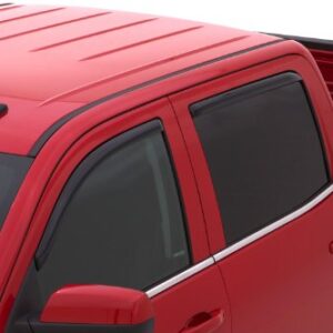 Lund 184536 Ventvisor Elite Side Window Defectors, 4-Piece Set for 2014-2018 Silverado & Sierra 1500; 2015-2018 Silverado & Sierra 2500 HD, 3500 HD | Fits Crew Cab