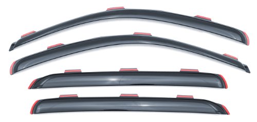 Lund 184536 Ventvisor Elite Side Window Defectors, 4-Piece Set for 2014-2018 Silverado & Sierra 1500; 2015-2018 Silverado & Sierra 2500 HD, 3500 HD | Fits Crew Cab