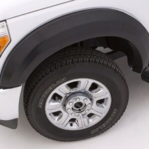 Lund EX311S Elite Series Black Extra Wide Style Standard Front and Rear Fender Flare - 4 Piece