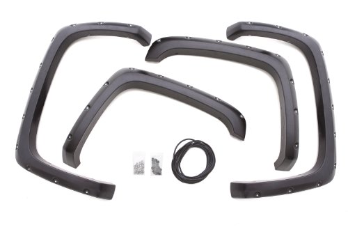 Lund RX103T Elite Series Black Rivet Style Textured Front and Rear Fender Flare - 4 Piece