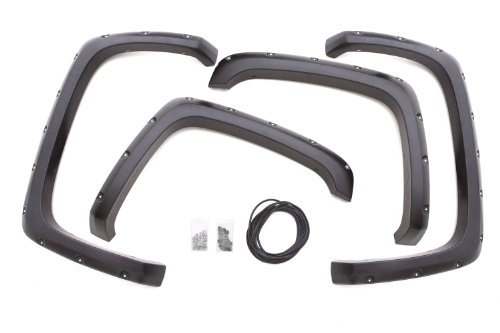 Lund RX205T Elite Series Black Rivet Style Textured Front and Rear Fender Flare - 4 Piece
