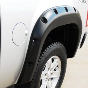 Lund RX109S Elite Series Black Rivet Style Standard Front and Rear Fender Flare - 4 Piece, Complete Set