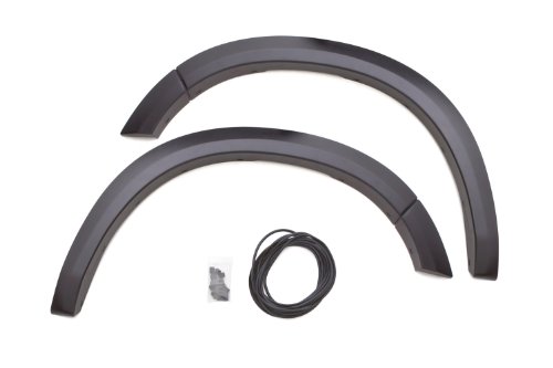 Lund SX202SA Elite Series Black Sport Style Standard Front Fender Flare - 2 Piece