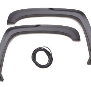 Lund SX202SA Elite Series Black Sport Style Standard Front Fender Flare - 2 Piece