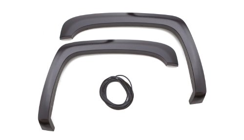 Lund SX202SA Elite Series Black Sport Style Standard Front Fender Flare - 2 Piece