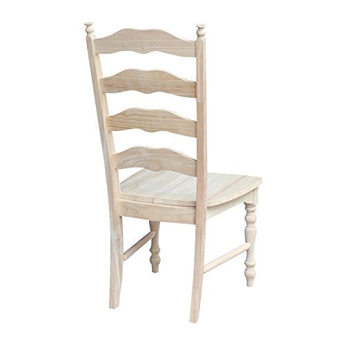 International Concepts Maine Ladderback Chairs, Wood, Set of 2