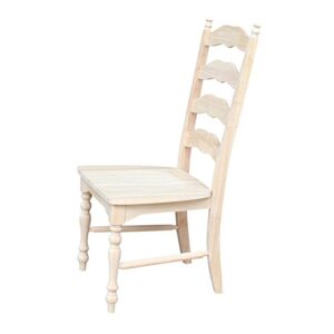 International Concepts Maine Ladderback Chairs, Wood, Set of 2