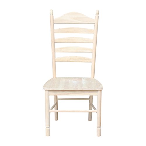 International Concepts Bedford Ladderback Dining Chairs, Unfinished